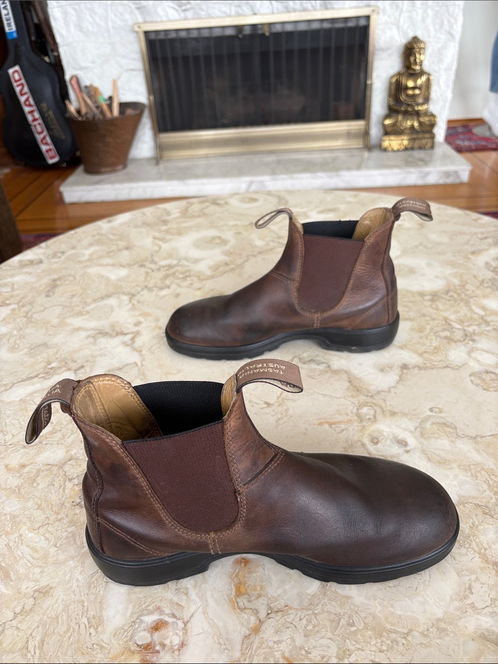 Blundstone Brown Leather Chelsea Ankle Boots - Picture 5 of 13